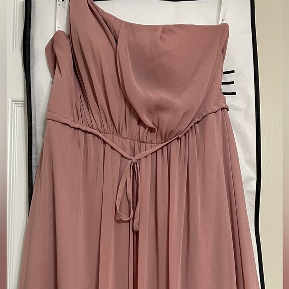 Azazie Hoya dusty rose bridesmaid dress size A12. Worn once. Hemmed to fit 5’1” - Picture 7 of 11